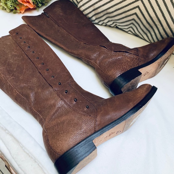 Cole Haan Brown Leather Riding Boots - Picture 10 of 16